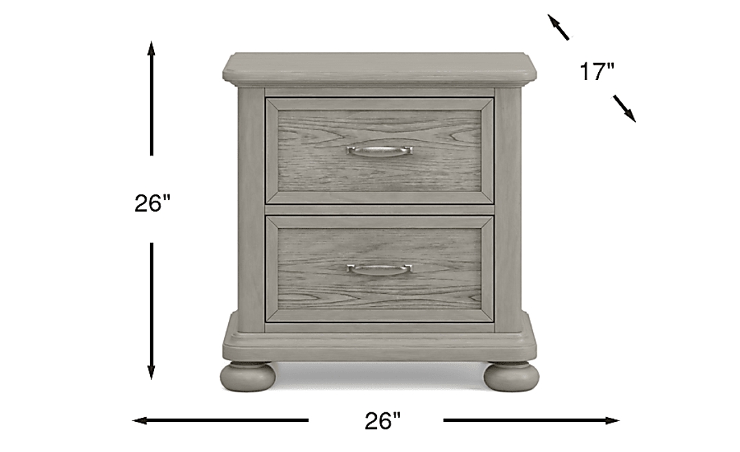 Kids Woodland Adventures Classic Gray Nightstand