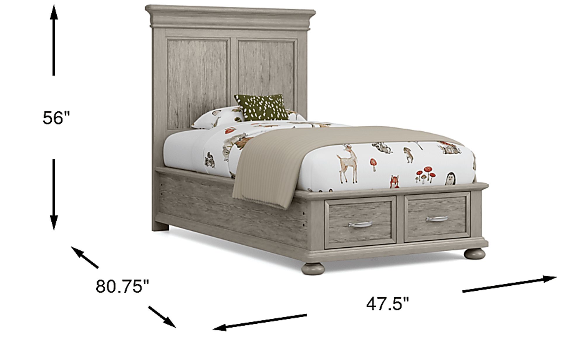 Dimension Image. Please refer to the Dimension Tab on this page for dimension details.