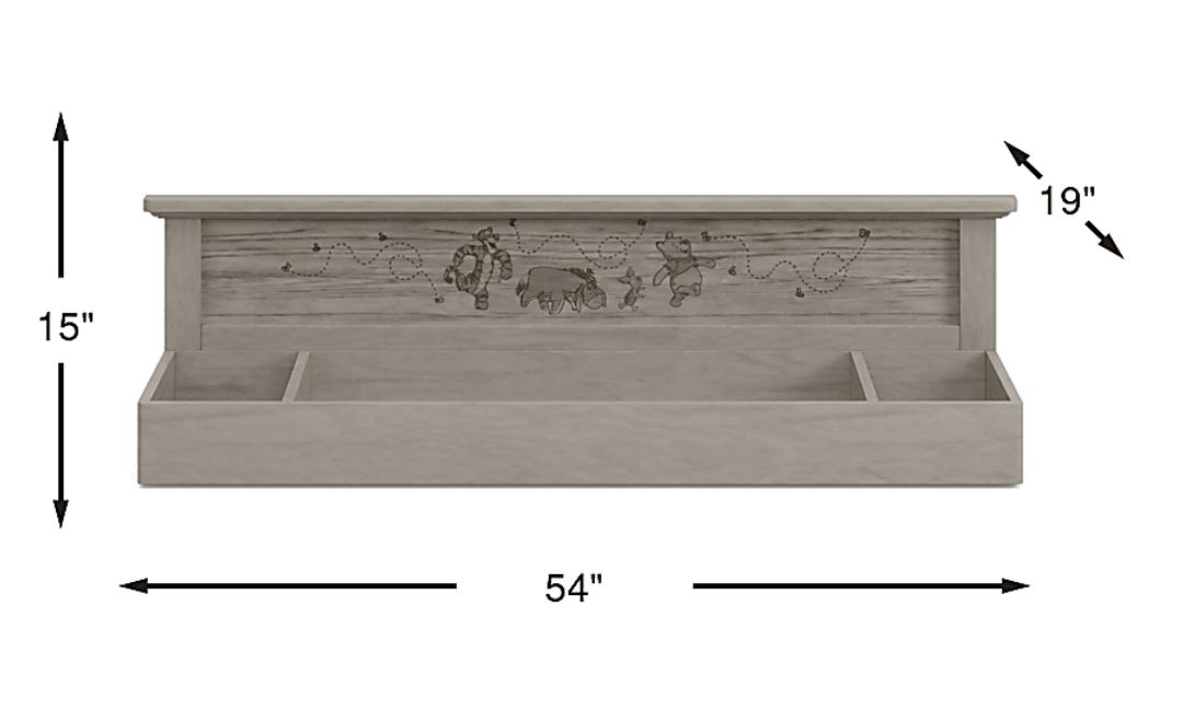 Woodland Adventures with Winnie the Pooh Classic Gray Changing Table
