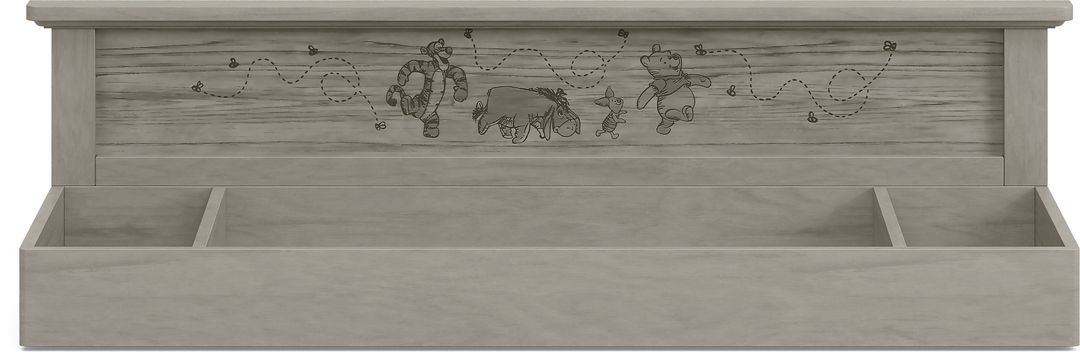 Kids Woodland Adventures with Winnie the Pooh Classic Gray Changing Table