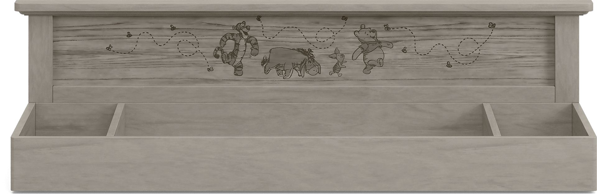 Disney Baby Woodland Adventures with Winnie the Pooh Classic Gray Nursery with Conversion Rails - Image 11