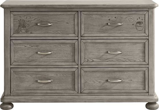 Kids Woodland Adventures with Winnie the Pooh Classic Gray Dresser