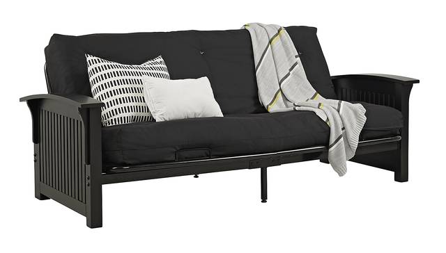 Kids Woodlyn Black Futon - Thumbnail - Image 2