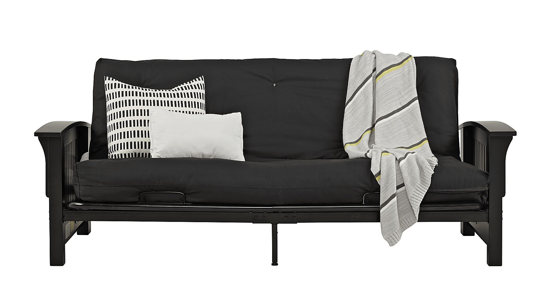 Kids Woodlyn Black Futon - Image 1