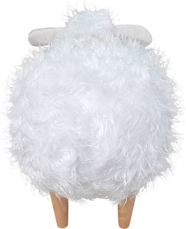 Kids Wooly the Sheep White Ottoman - Thumbnail - Image 4