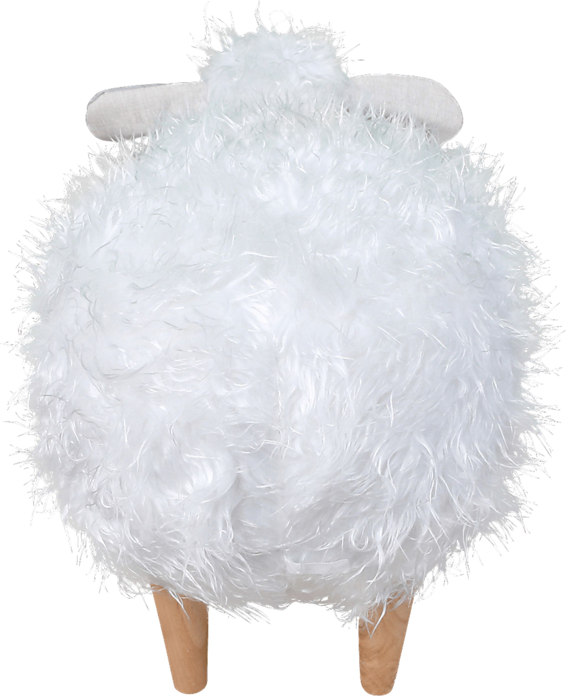 Kids Wooly the Sheep White Ottoman - Image 4