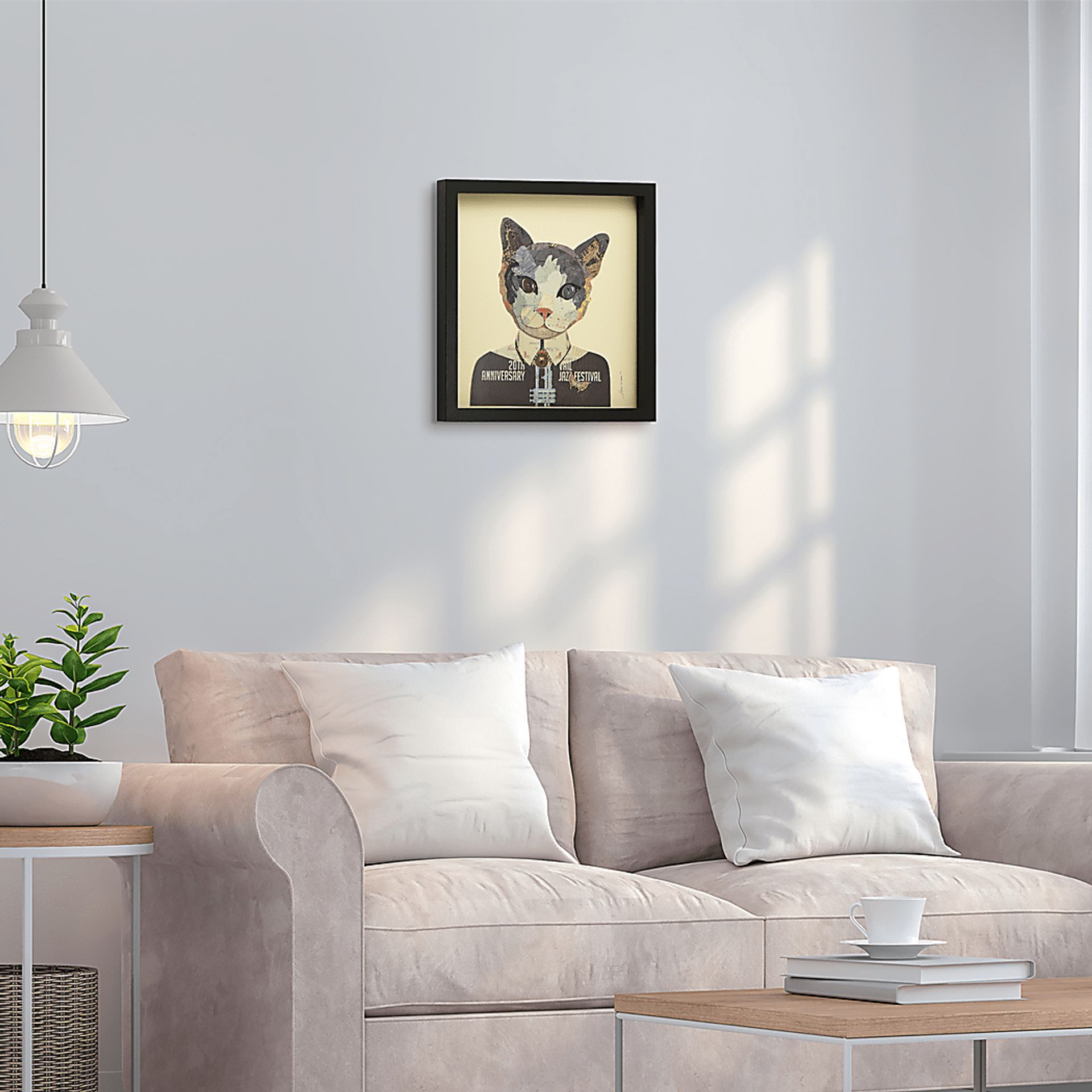 Kids Worldwide Kitty Cream Wall Art - Image 6