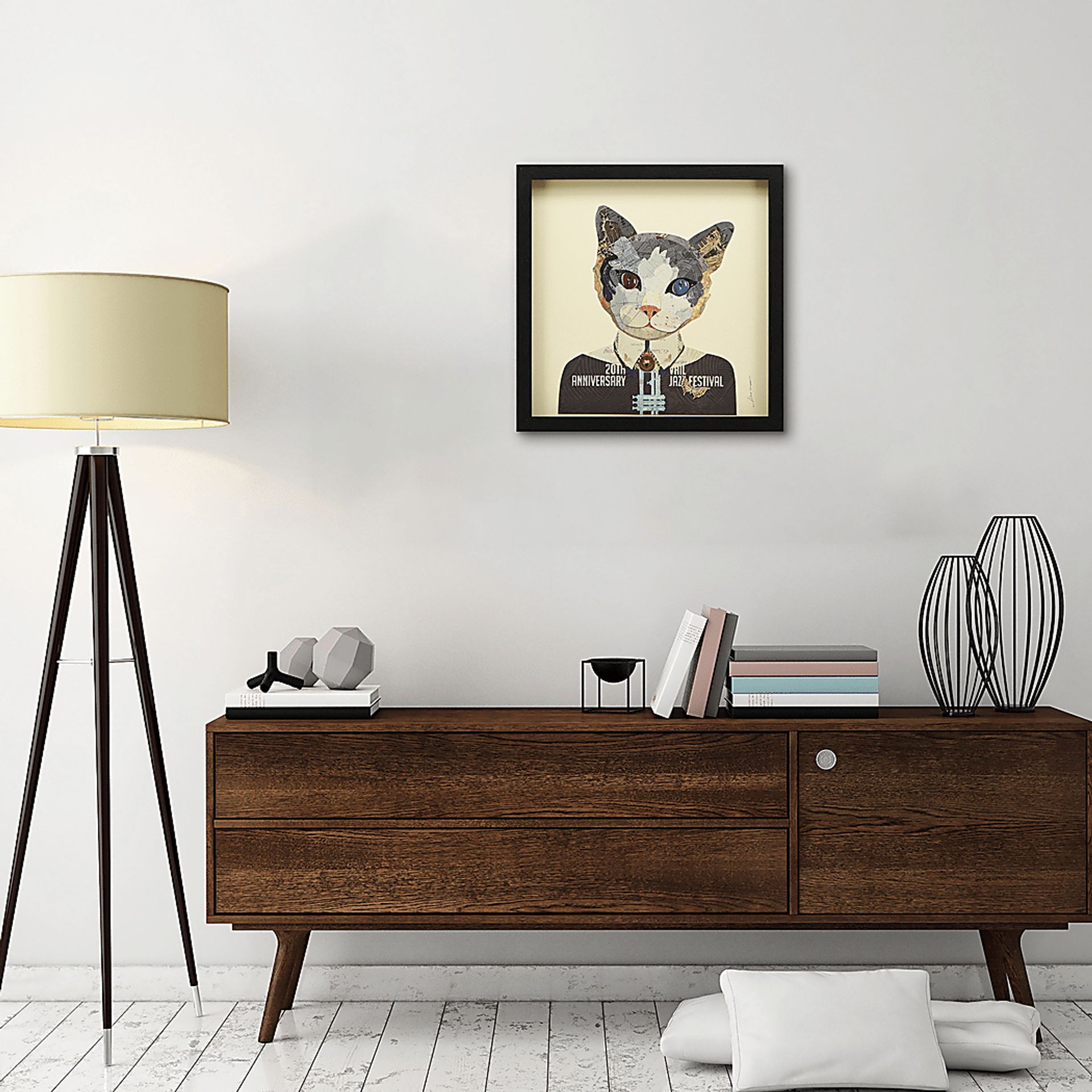 Kids Worldwide Kitty Cream Wall Art - Image 7