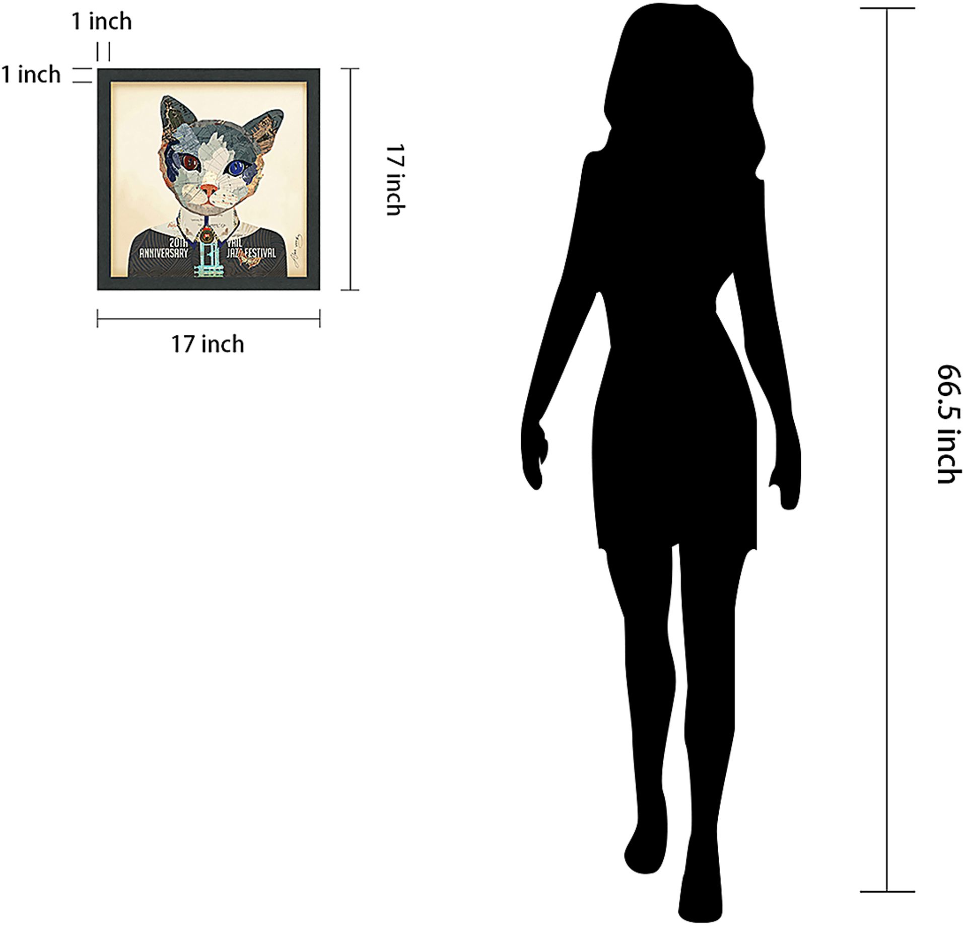 Kids Worldwide Kitty Cream Wall Art - Image 8