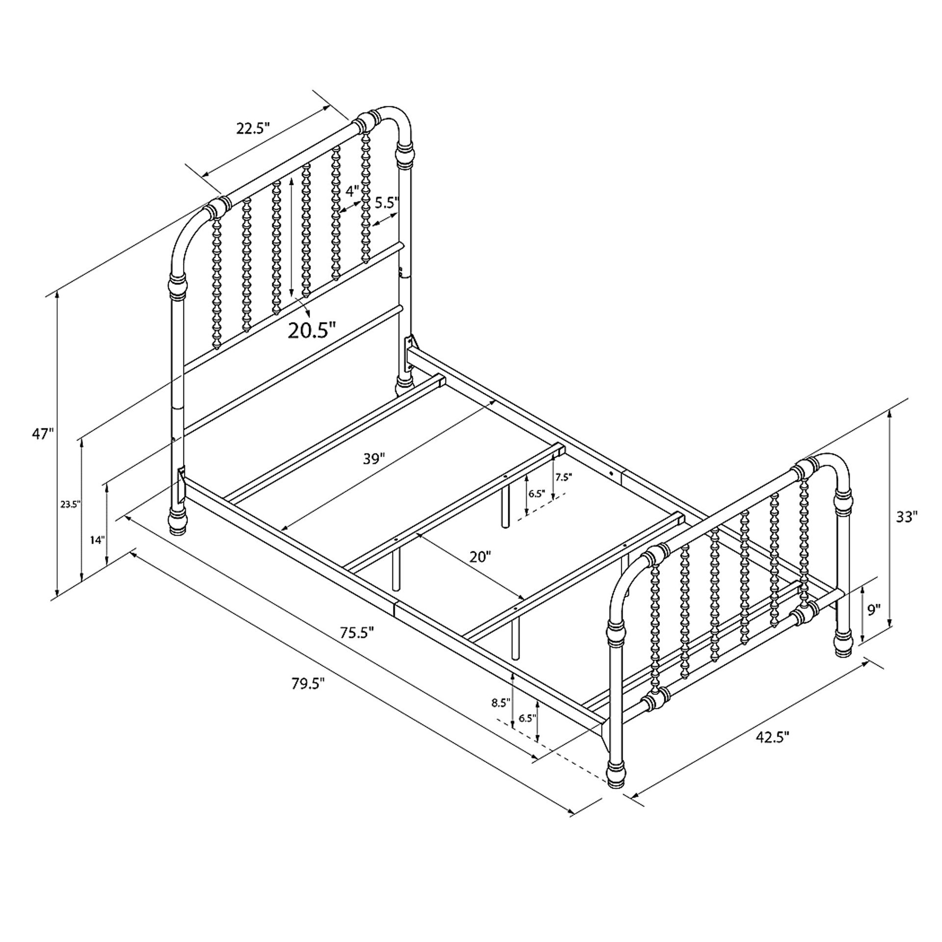 Kids Wynor White Twin Bed - Image 11