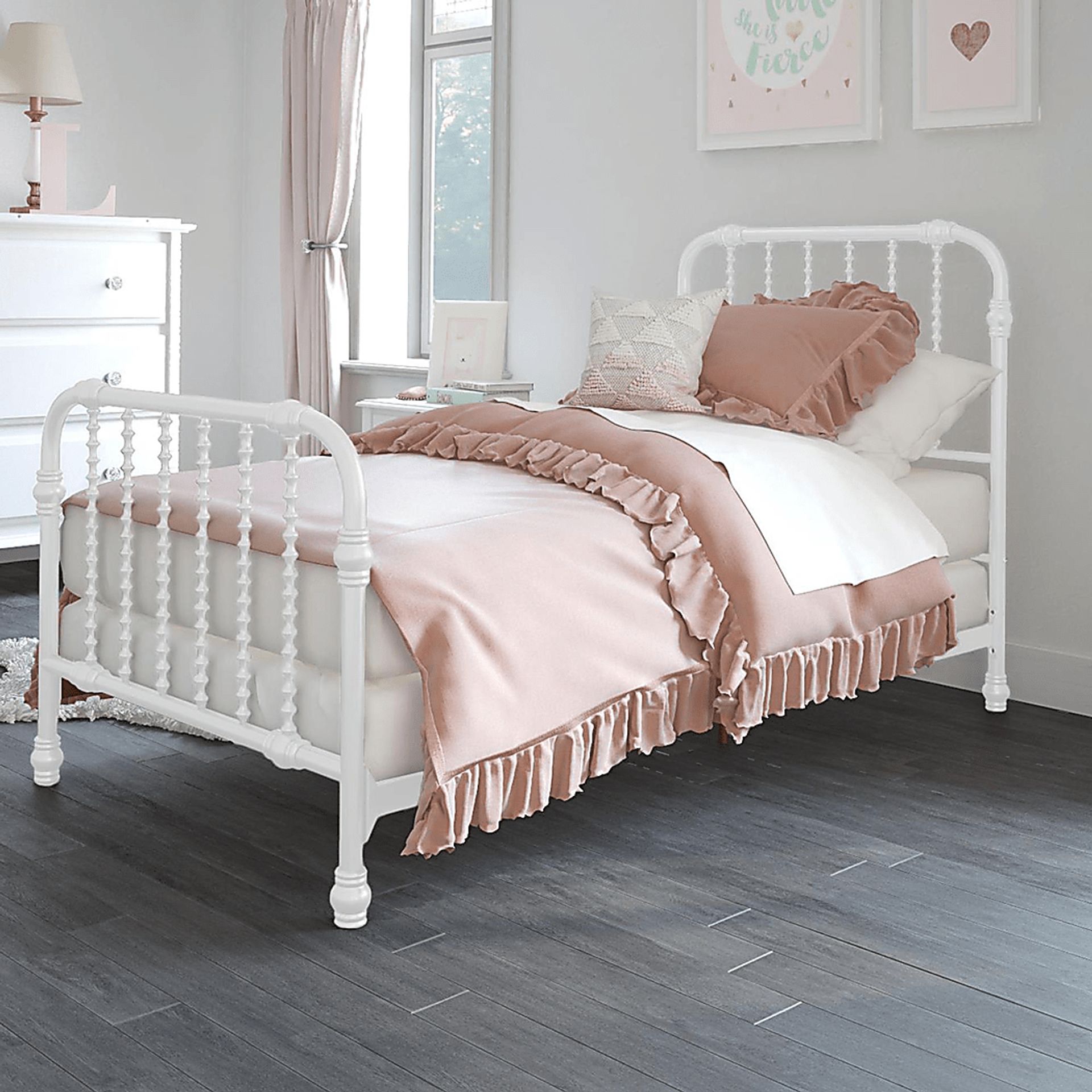 Kids Wynor White Twin Bed - Image 2