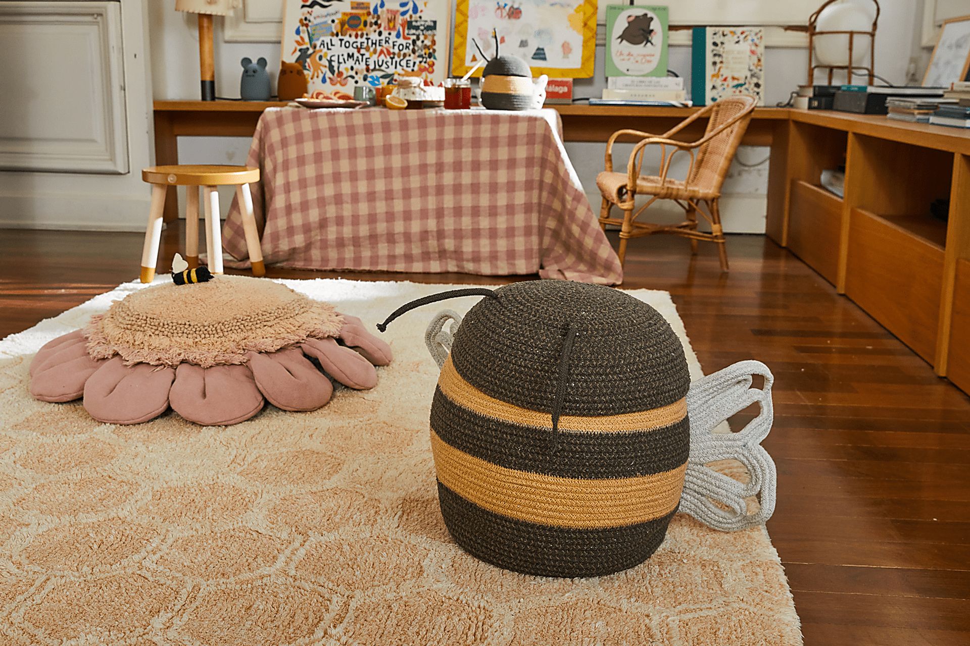 Kids Yellow Bee Basket - Image 4
