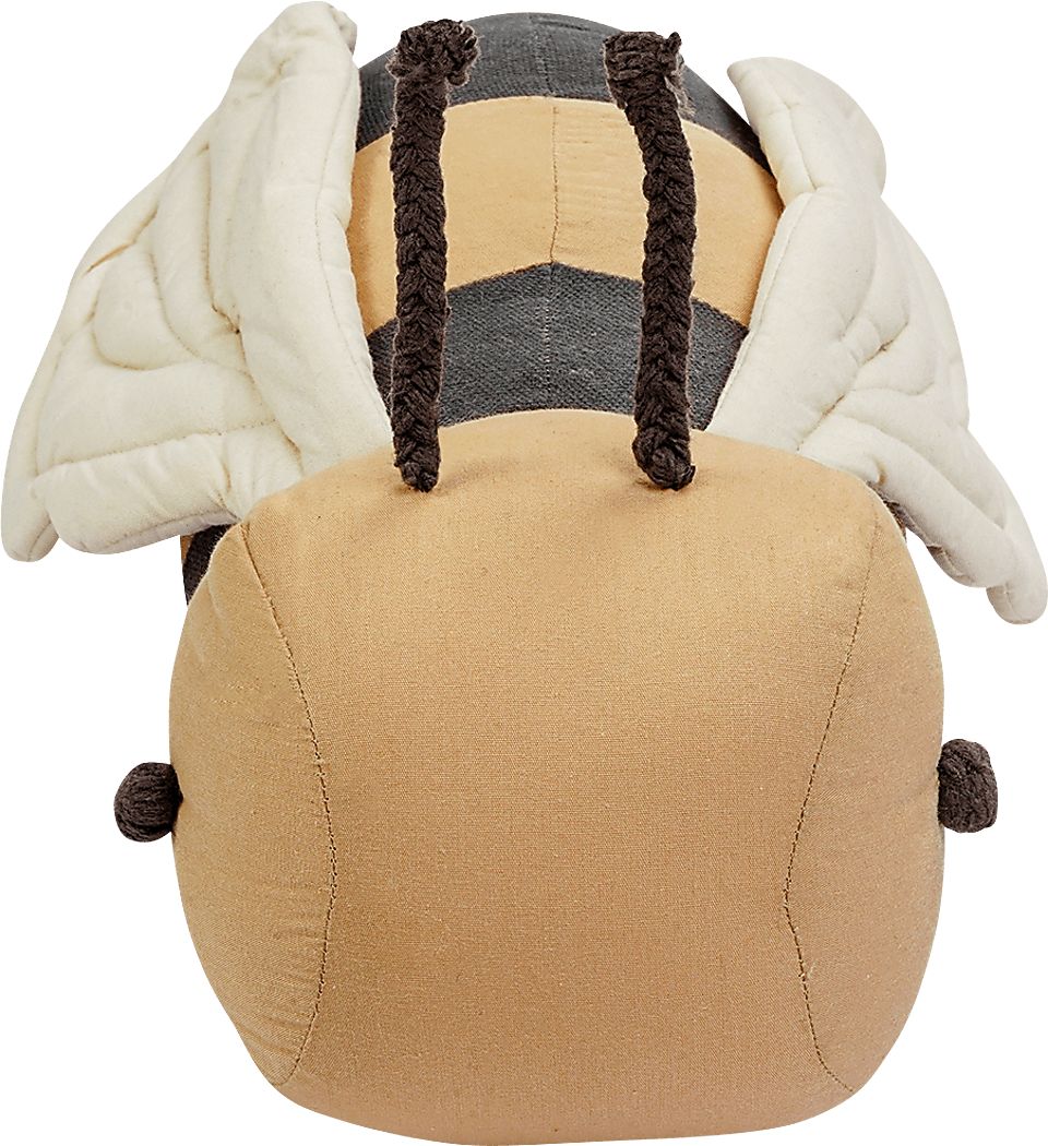 Kids Yellow Buzzy Bee Pillow - Thumbnail 4