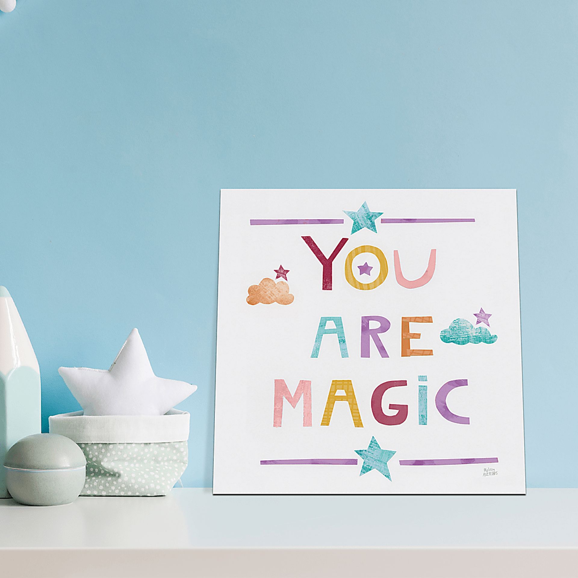 Kids You Are Magic White Wall Art - Image 2