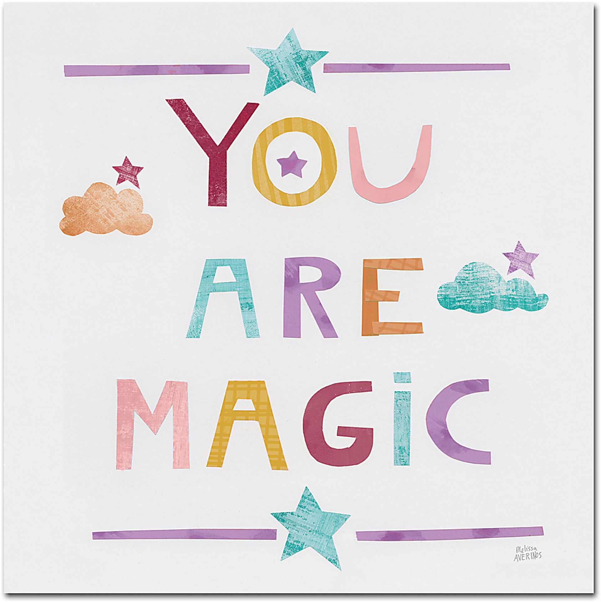Kids You Are Magic White Wall Art - Image 1