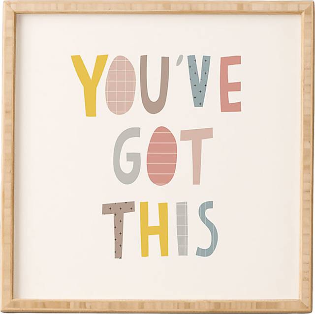 Kids You've Got This Kiddo Cream Framed Wall Art - Thumbnail - Image 1