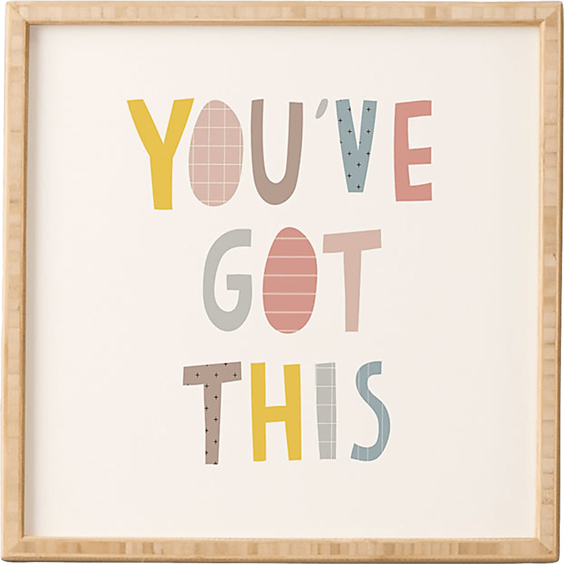 Kids You've Got This Kiddo Cream Framed Wall Art - Image 1