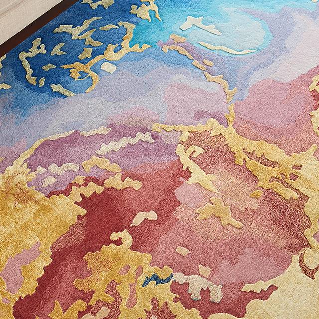 Kids Zebula Blue 4' x 6' Rug - Thumbnail - Image 2