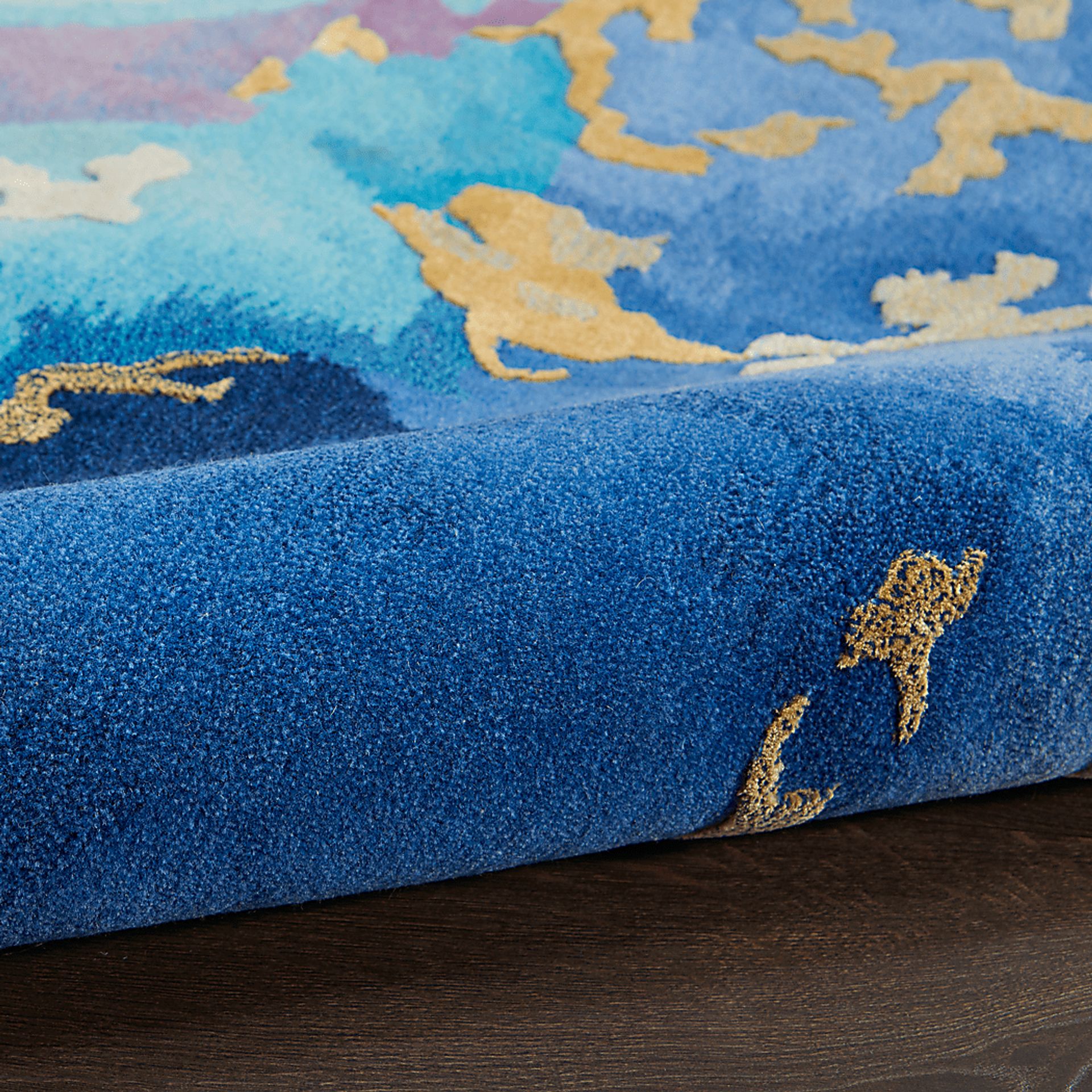 Kids Zebula Blue 4' x 6' Rug - Image 4