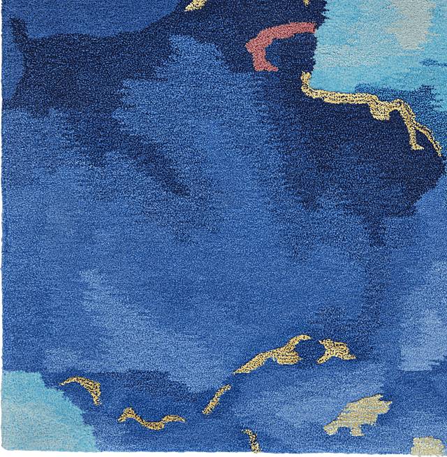 Kids Zebula Blue 4' x 6' Rug - Thumbnail - Image 7