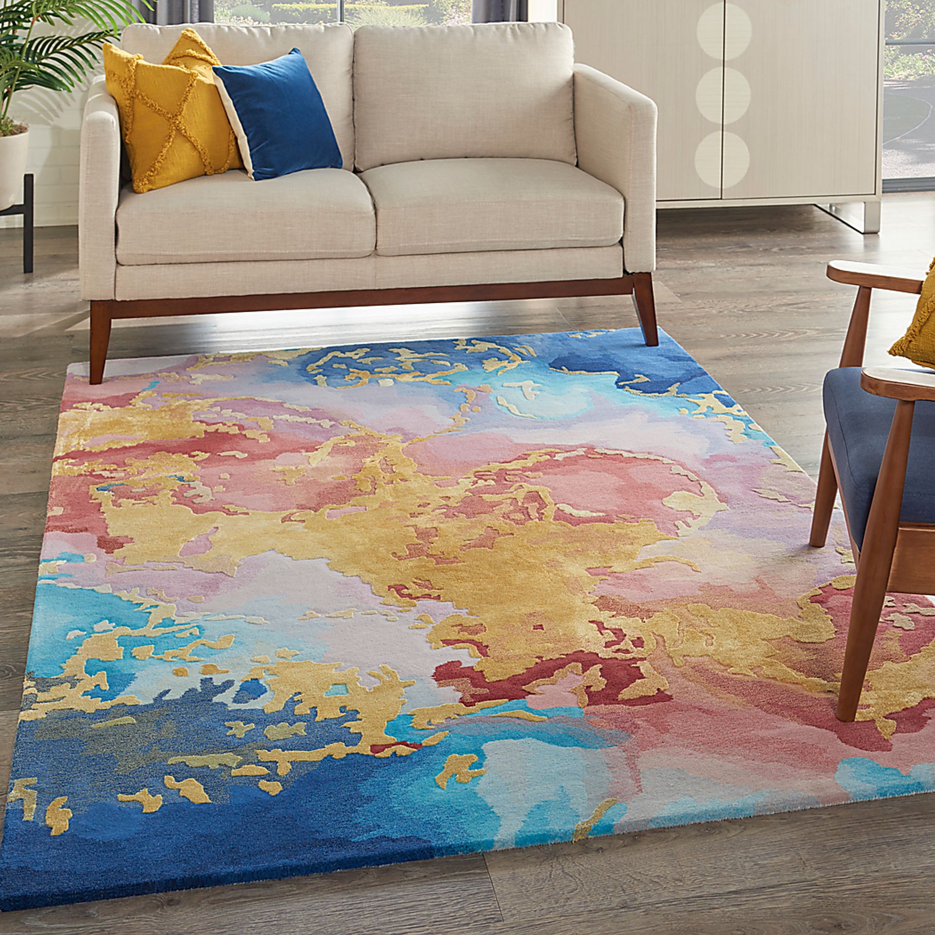 Kids Zebula Blue 4' x 6' Rug - Image 8