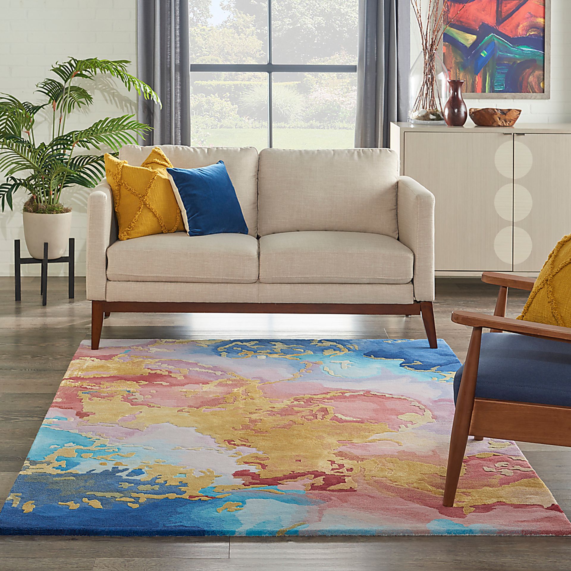 Kids Zebula Blue 4' x 6' Rug - Image 9