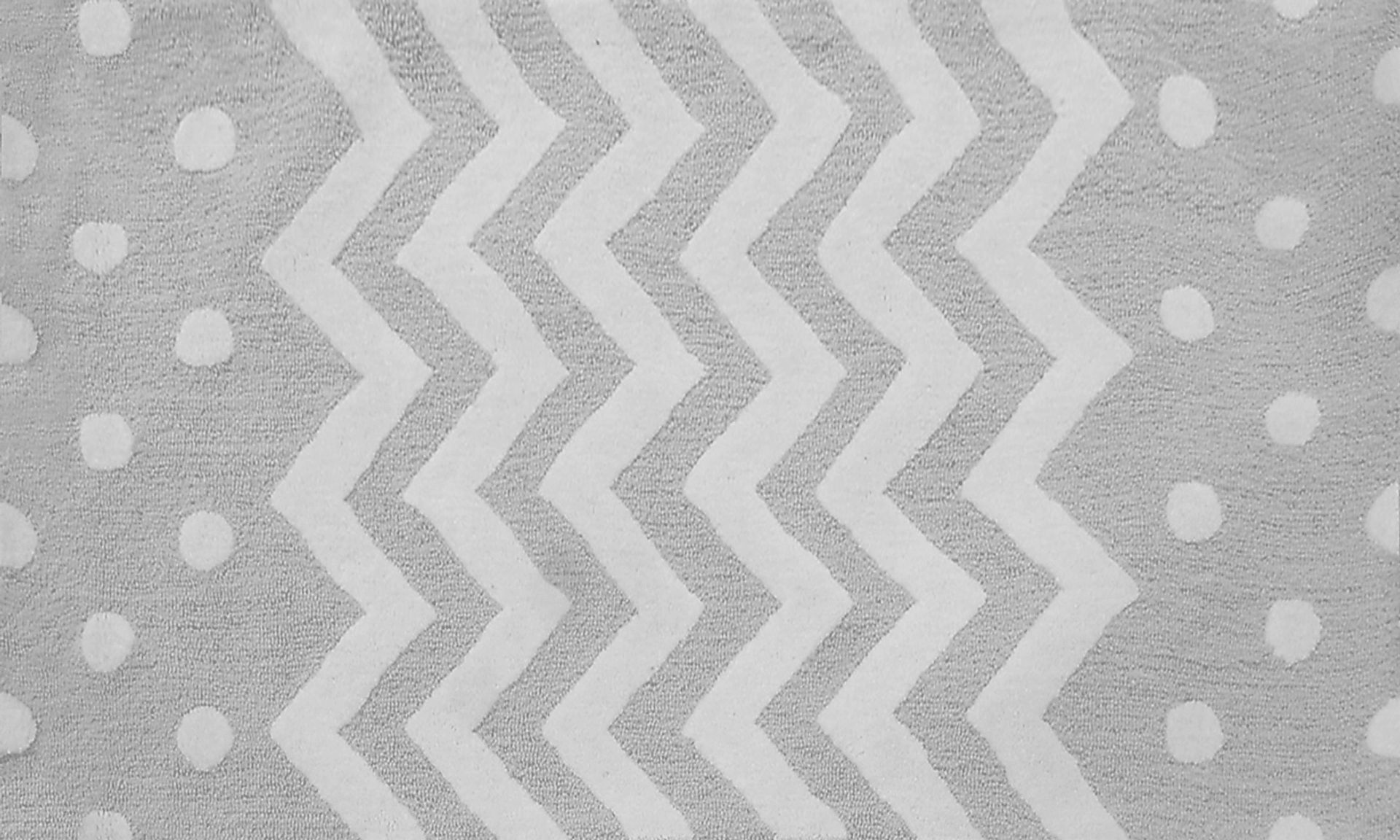 Kids Ziggy Dots Gray 2'8 x 4'8 Rug - Image 1
