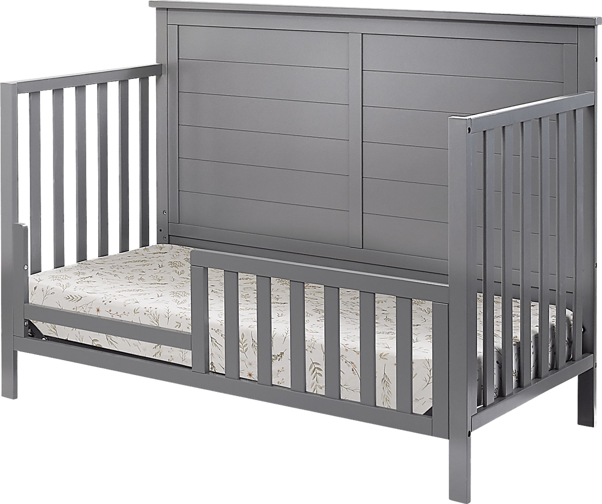 Kids Zivau Gray Convertible Crib - Image 4