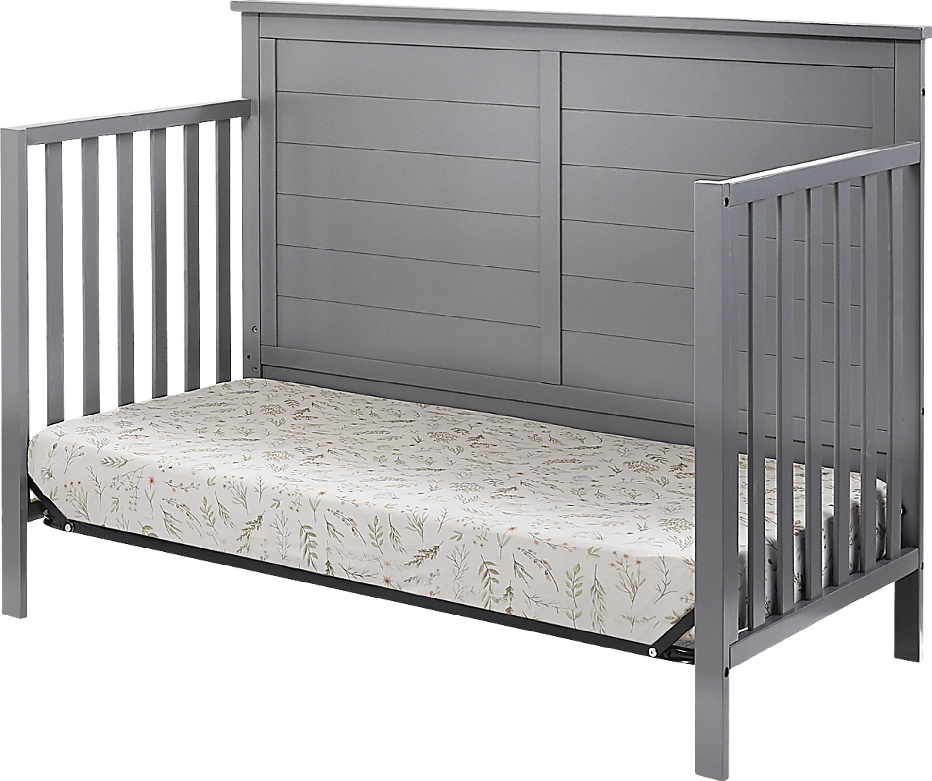 Kids Zivau Gray Convertible Crib - Image 5
