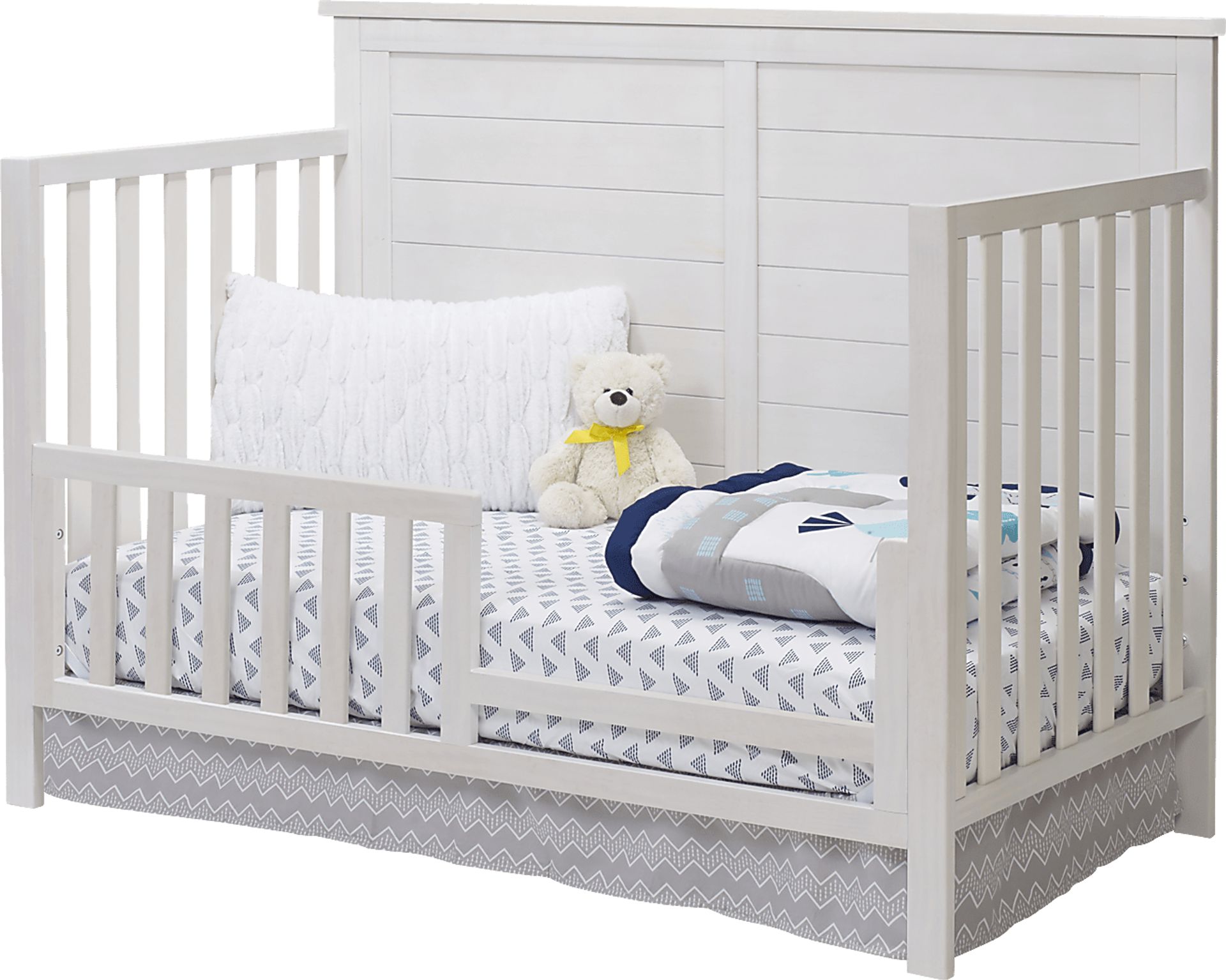 Kids Zivau White Convertible Crib - Image 3
