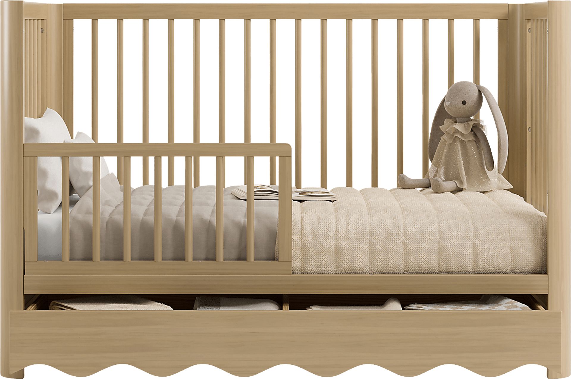 Kids Zoana Brown Convertible Crib - Image 5