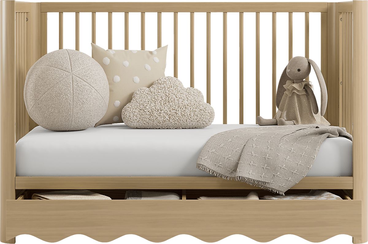 Zoana Driftwood Light Wood Crib | Rooms to Go