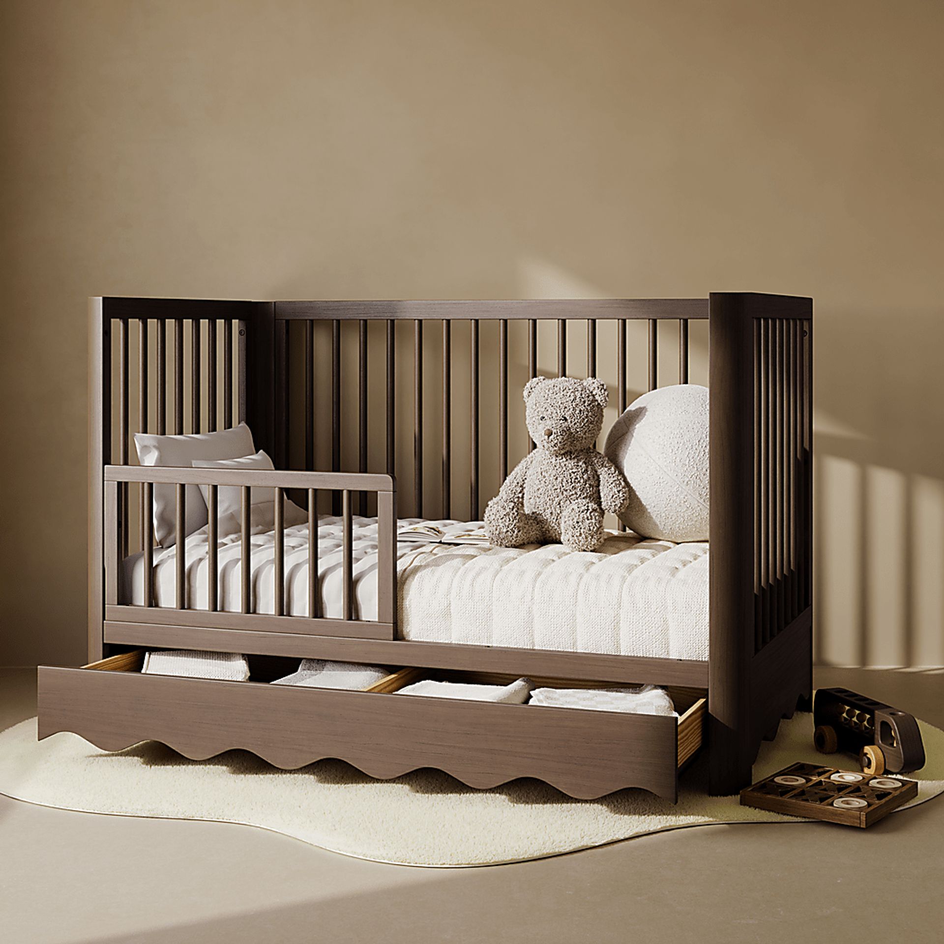 Kids Zoana Hazelnut Convertible Crib - Image 2