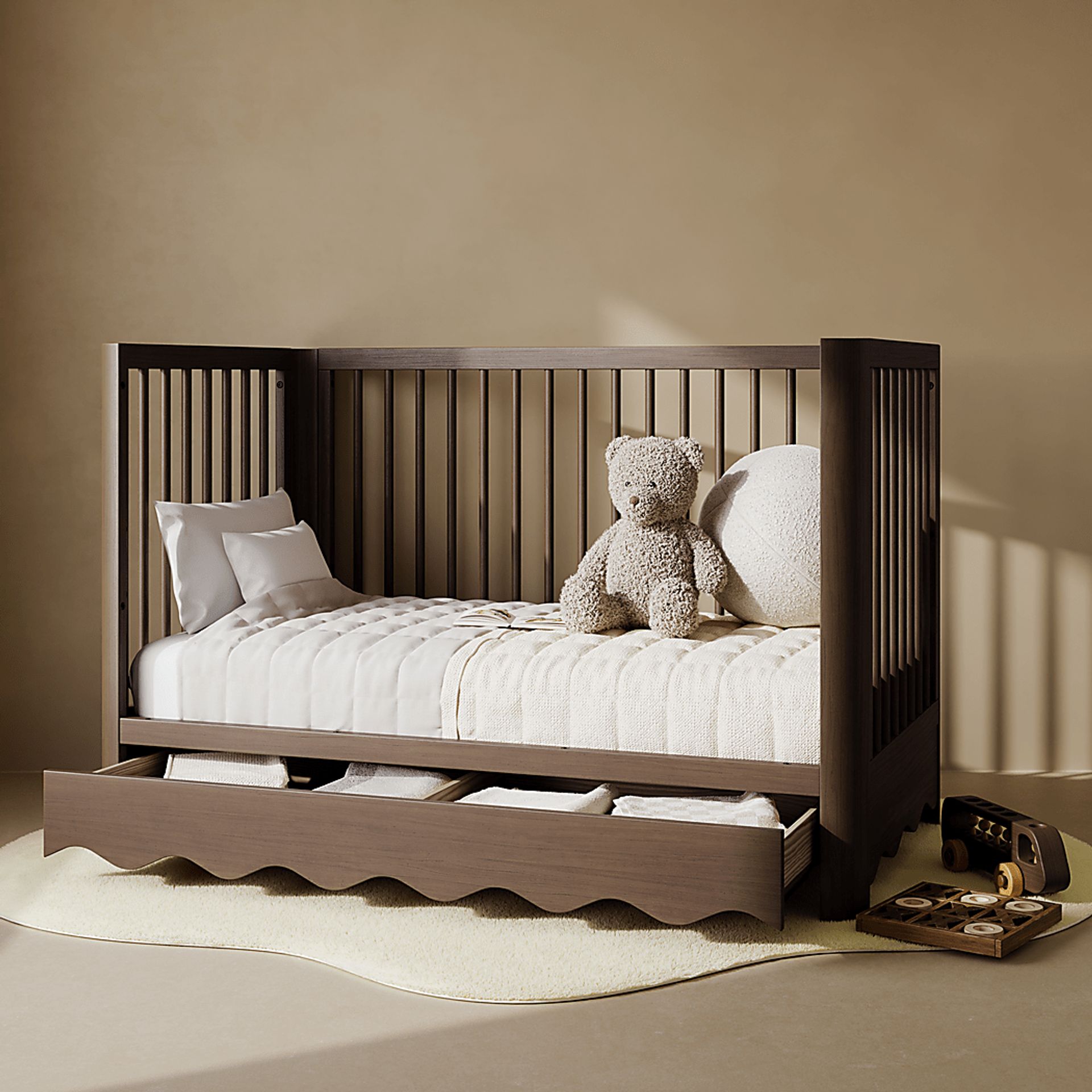 Kids Zoana Hazelnut Convertible Crib - Image 3