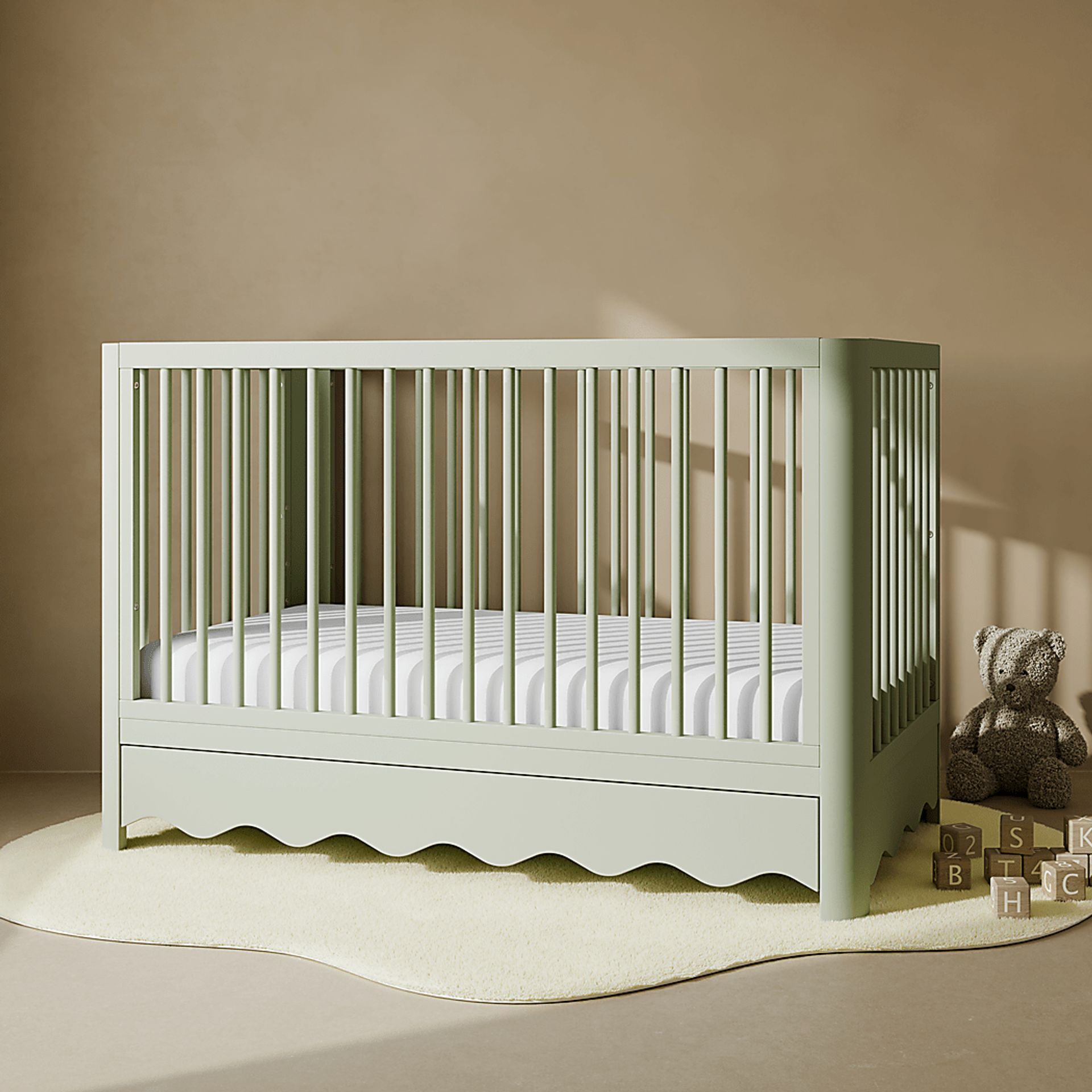 Kids Zoana Sage Convertible Crib - Image 3
