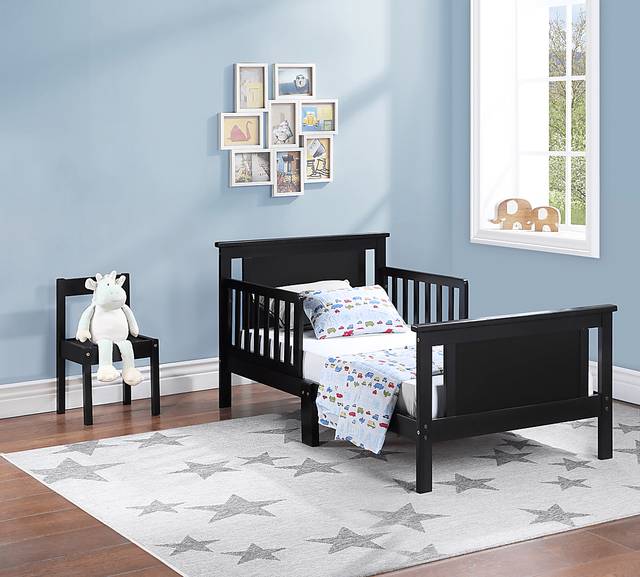 Kids Zolari Black Toddler Bed - Thumbnail - Image 2