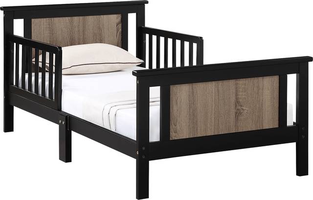 Kids Zolari Black Toddler Bed - Thumbnail - Image 1