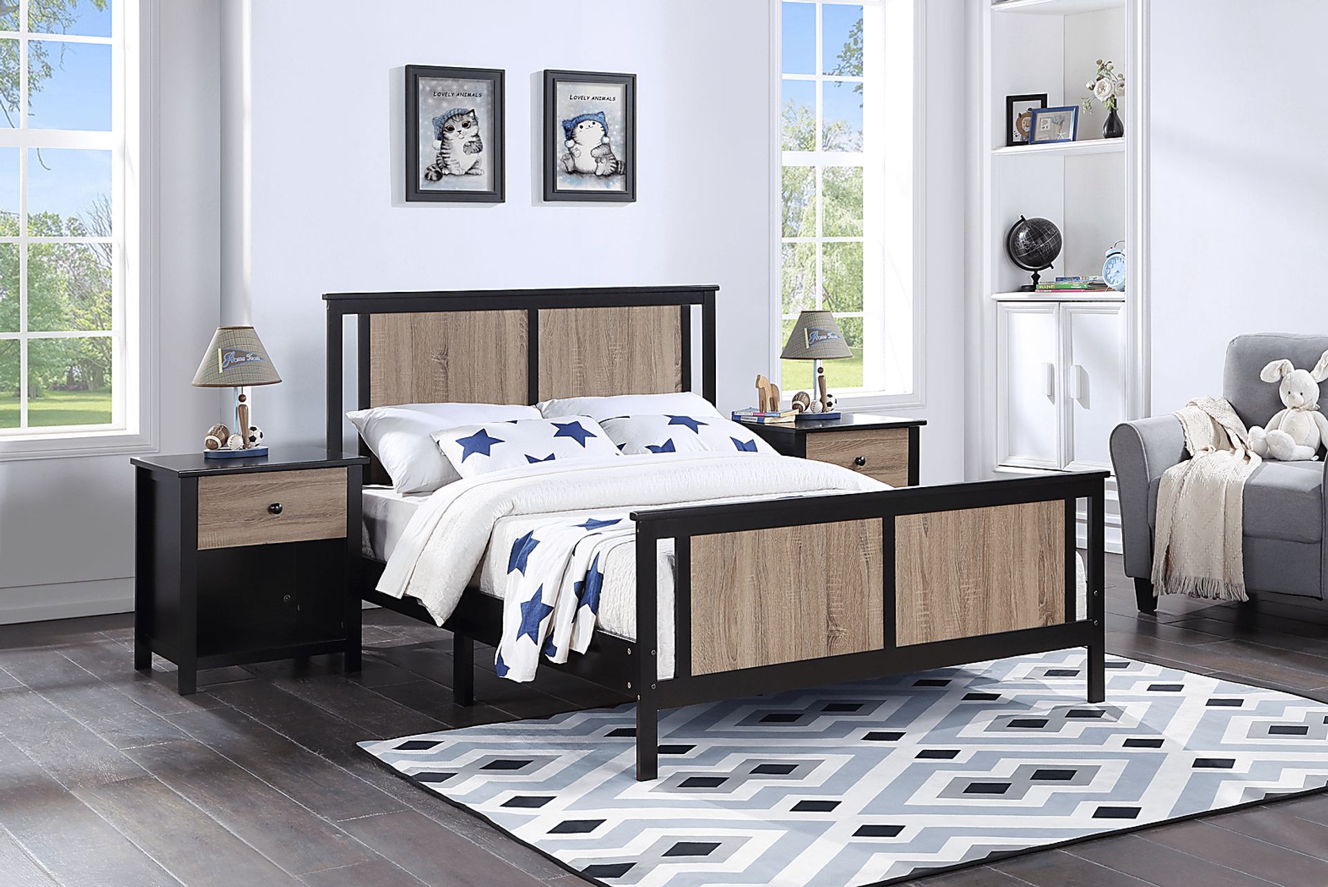 Kids Zolari Black Twin Bed - Image 2