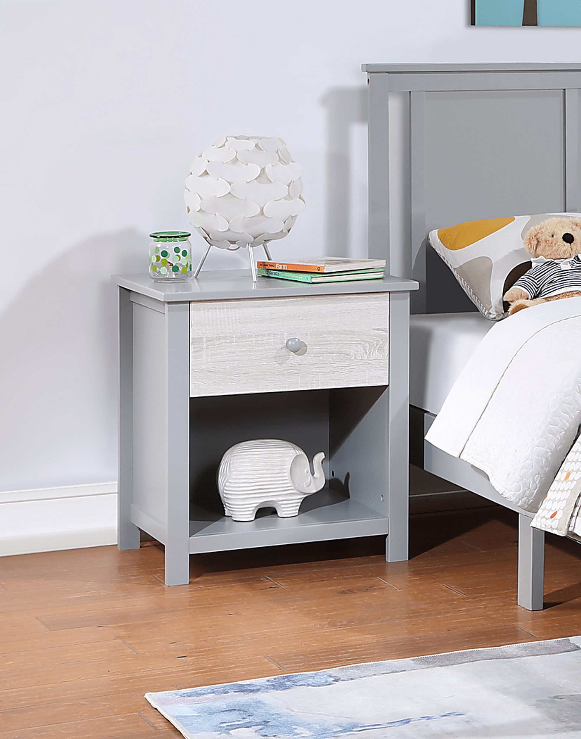Kids Zolari Gray Nightstand - Image 2