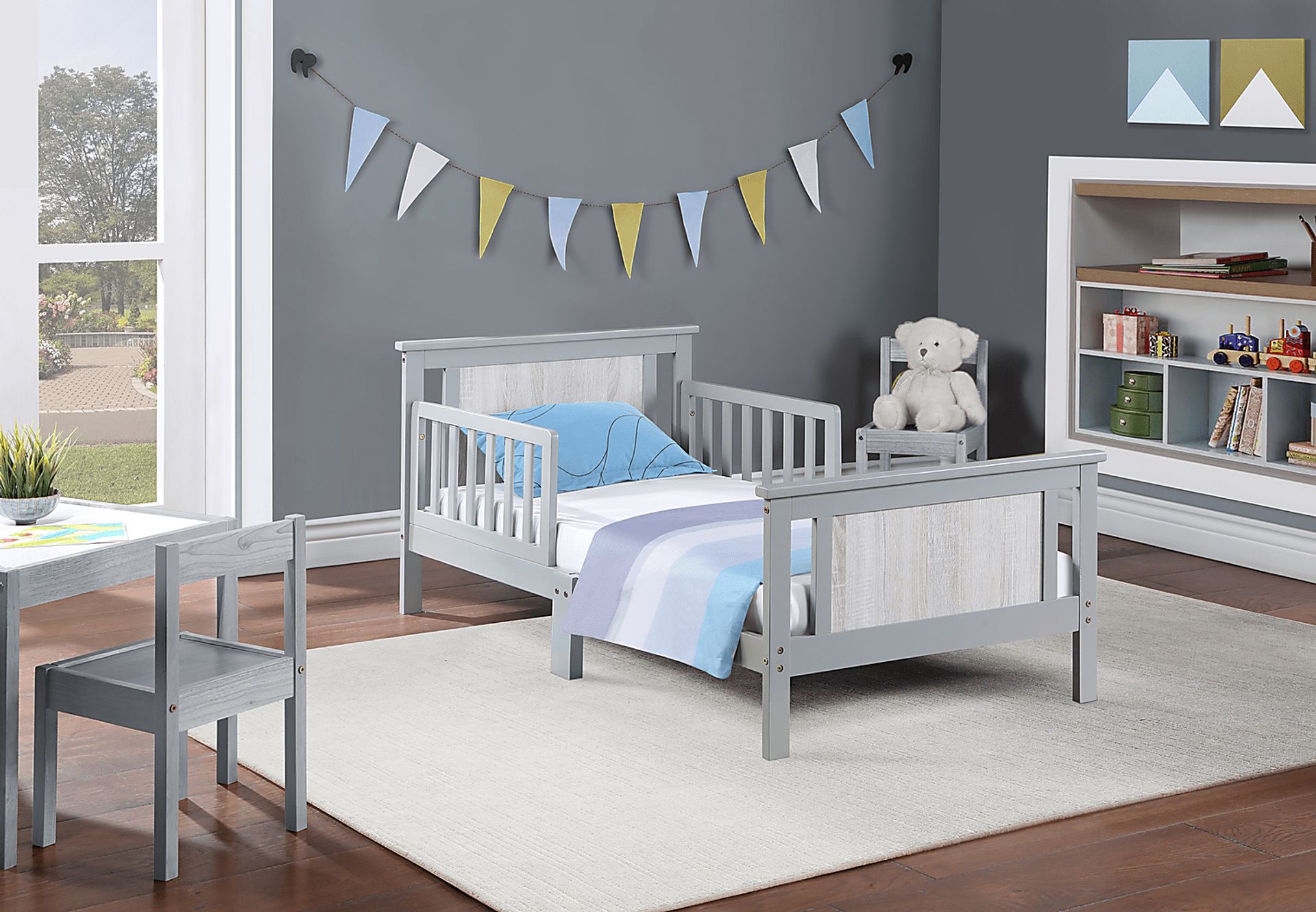 Kids Zolari Gray Toddler Bed - Image 2