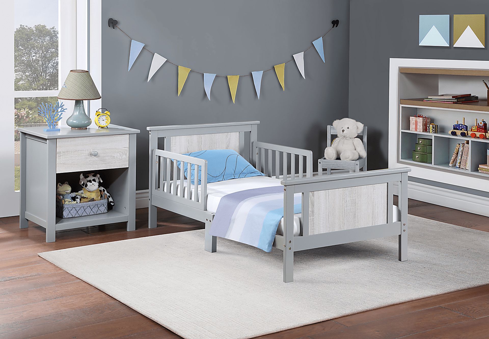 Kids Zolari Gray Toddler Bed - Image 3