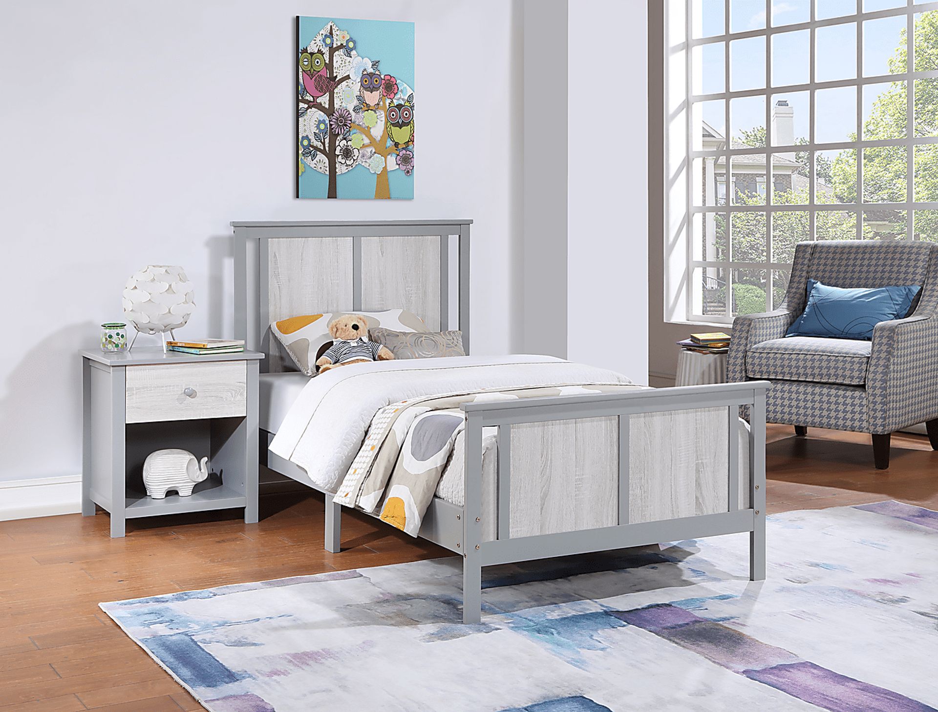 Kids Zolari Gray Twin Bed - Image 3