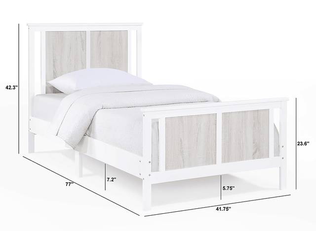 Kids Zolari Gray Twin Bed - Thumbnail - Image 5