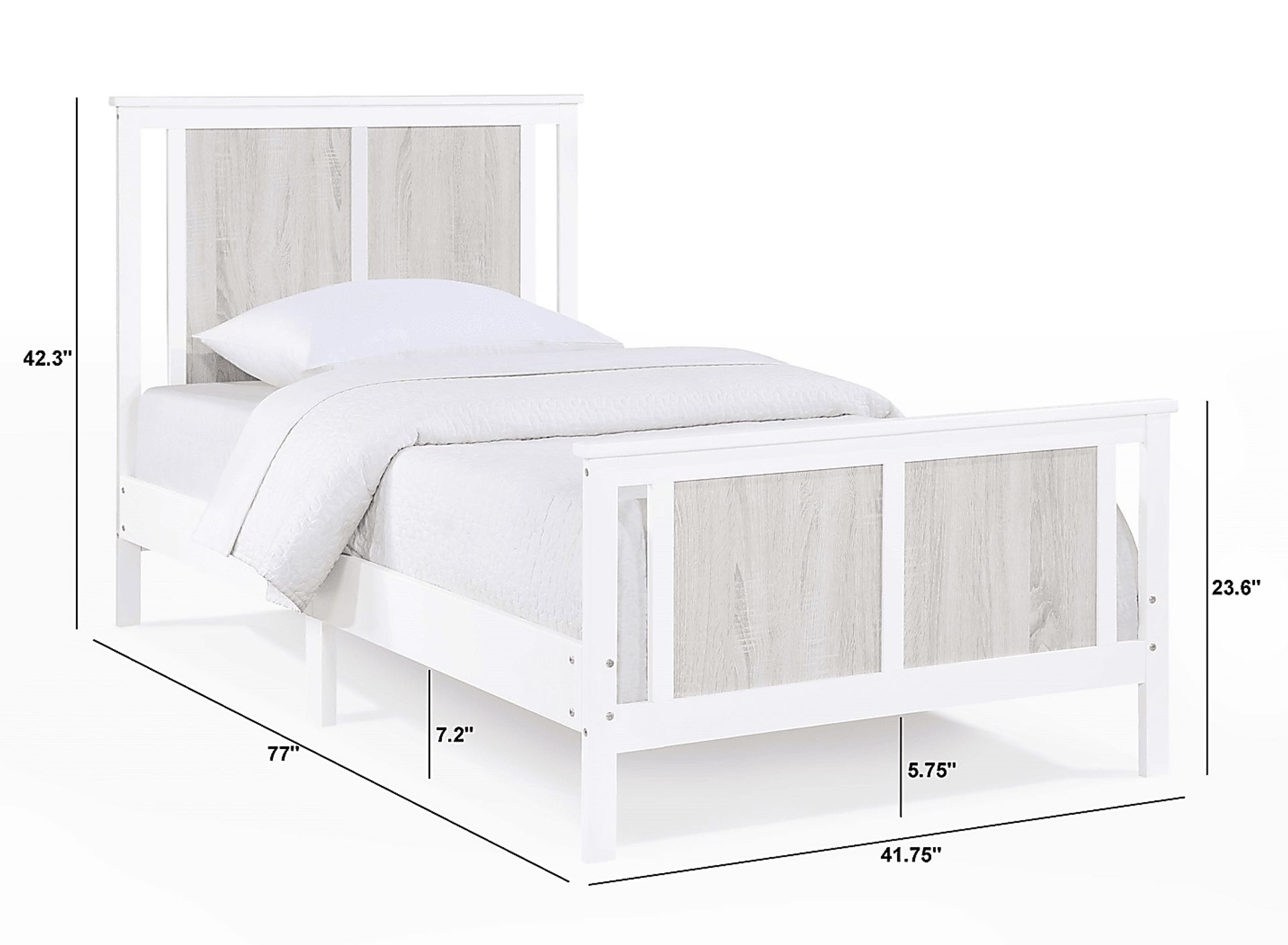 Kids Zolari Gray Twin Bed - Image 5