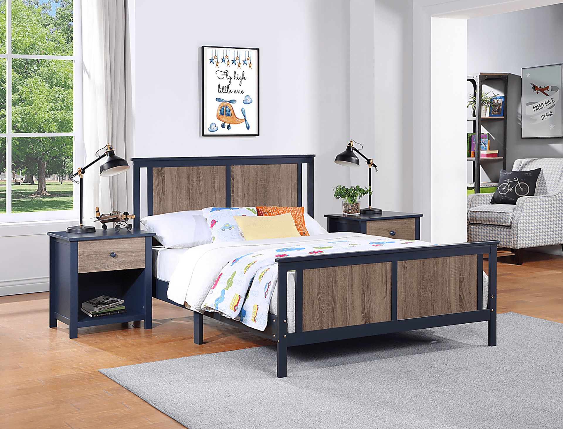 Kids Zolari Midnight Blue Full Bed - Image 2