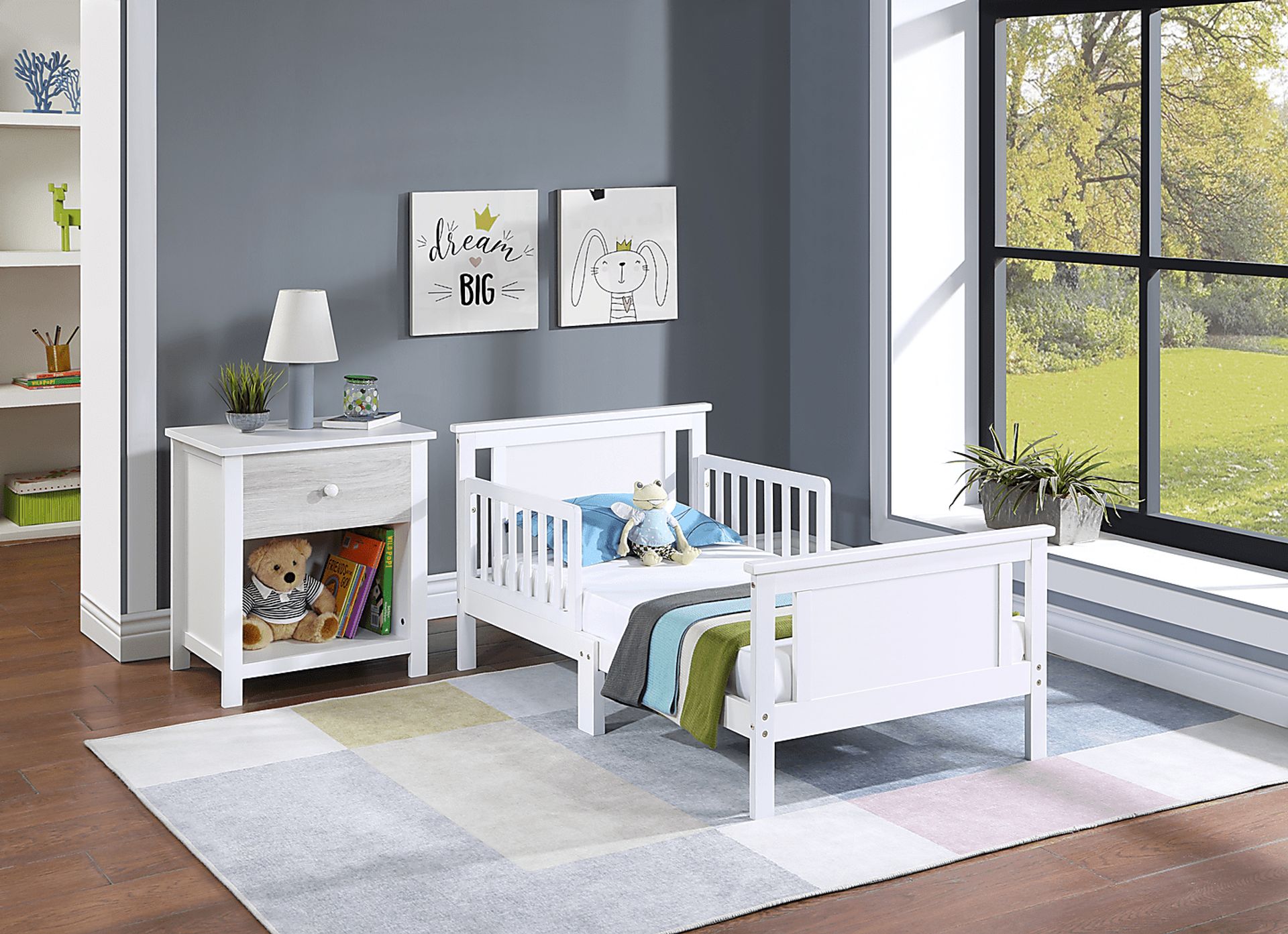 Kids Zolari White Toddler Bed - Image 4