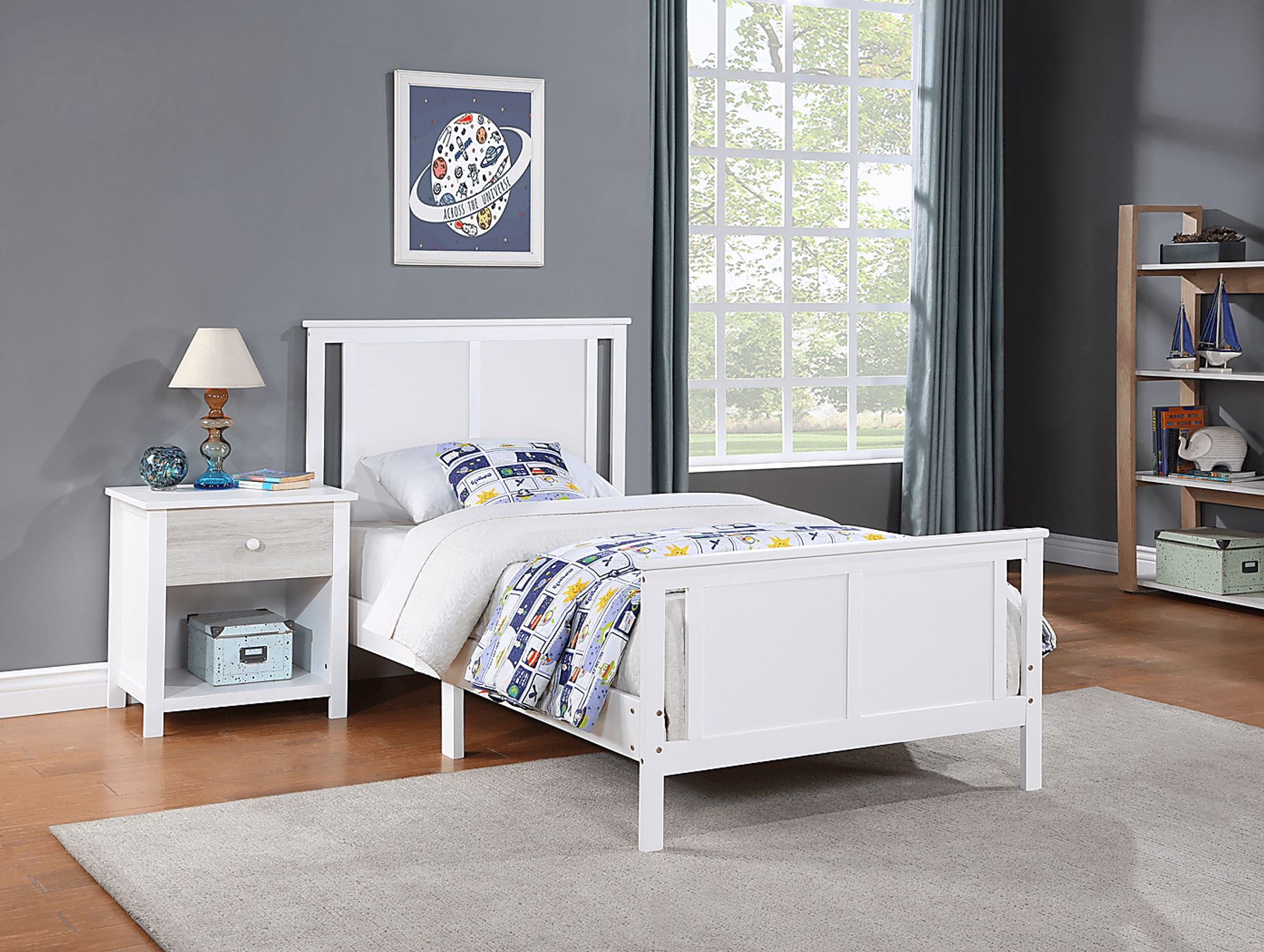 Kids Zolari White Twin Bed - Image 2