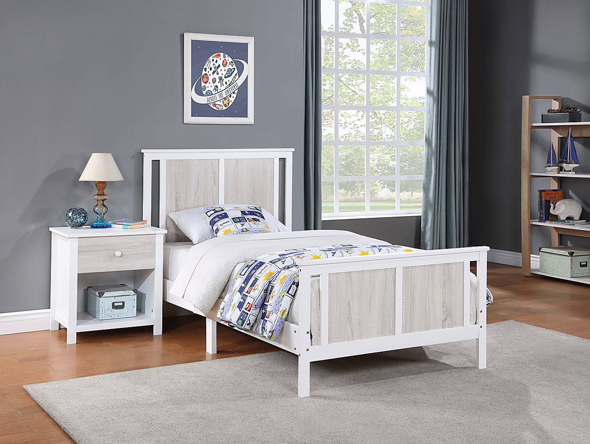 Kids Zolari White Twin Bed - Image 3