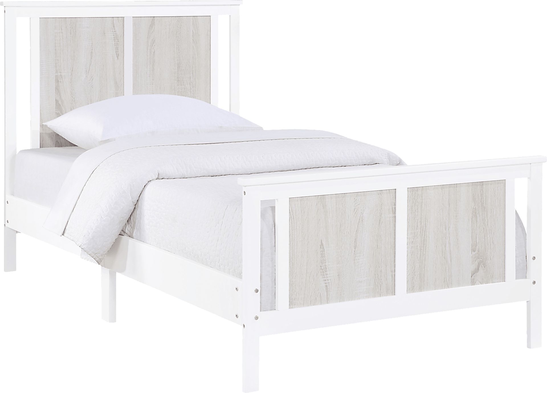 Kids Zolari White Twin Bed - Image 1