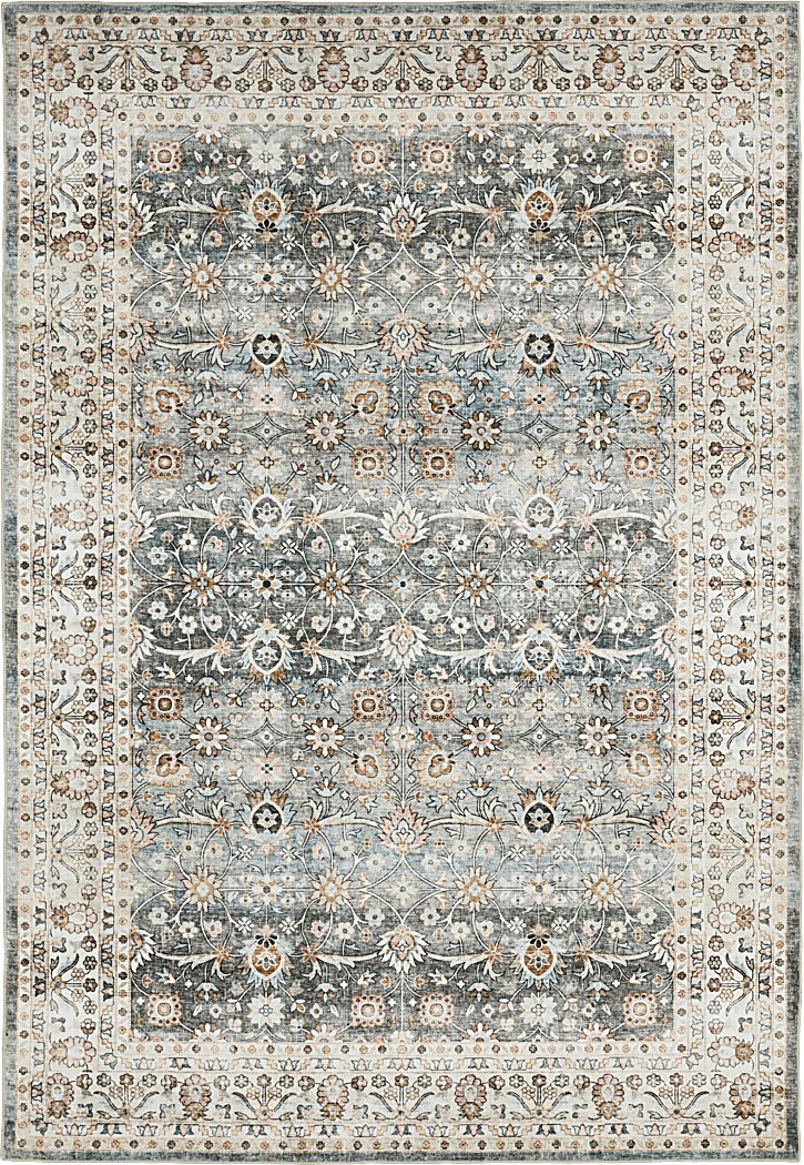 Kids Zolly Gray 5' x 7' Rug
